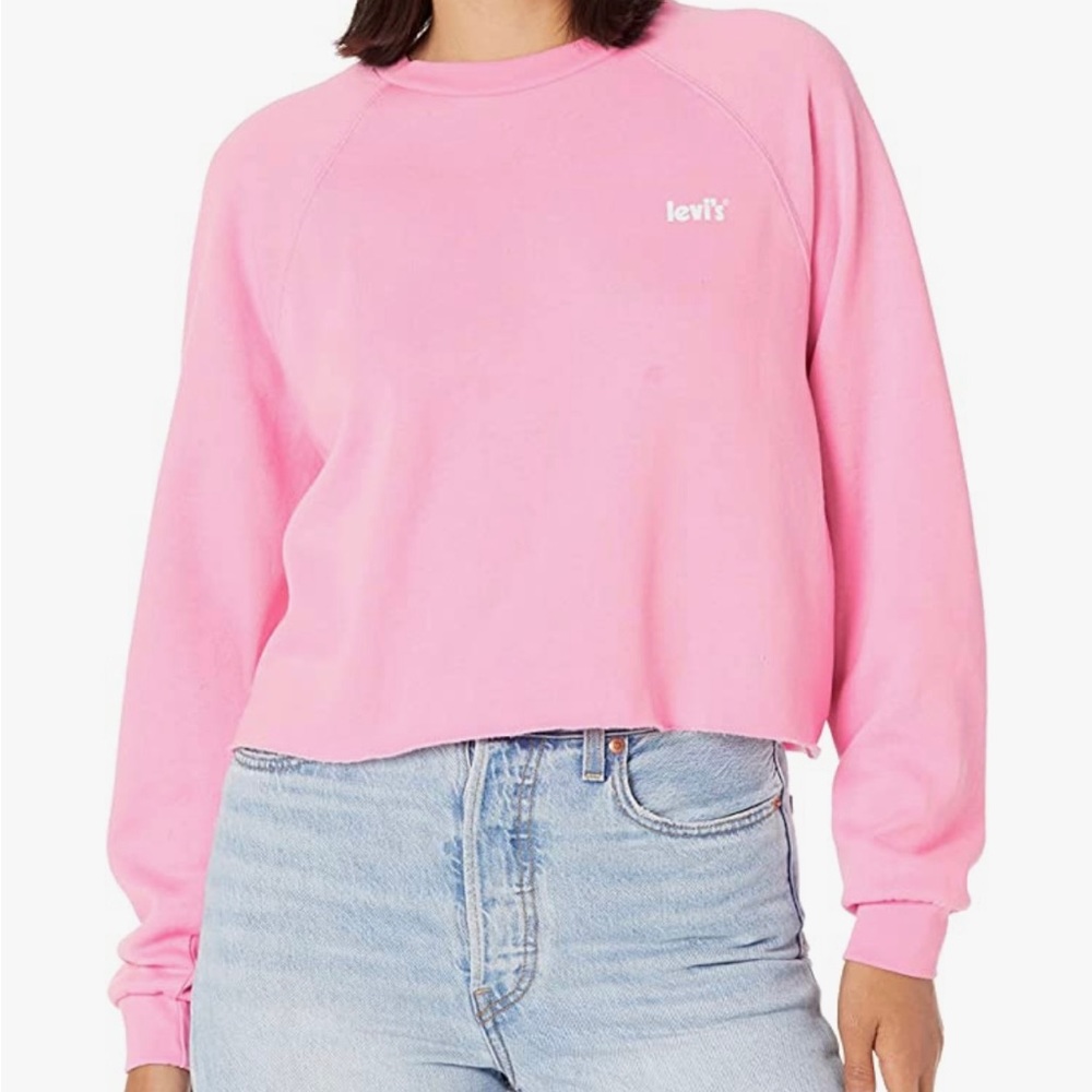 Levi's® NWT Laundry Day Raglan Cropped Crew Neck Sweatshirt Size Large